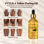 IVYLILA Yellow Peeling Oil: Gentle Body Hyperpigmentation Treatment | Fade Dark Spots Upgraded Version