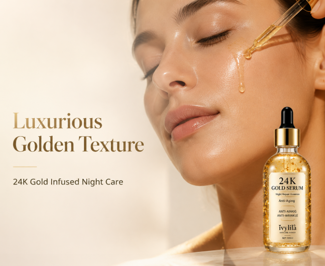 24K Gold Serum – Luxury Anti-Aging Face Serum for Radiant, Youthful-Looking Skin