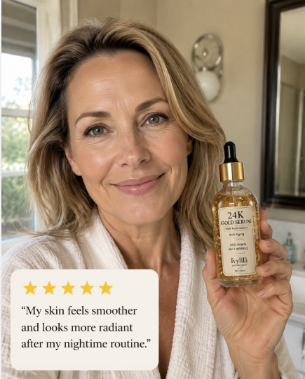 24K Gold Serum – Luxury Anti-Aging Face Serum for Radiant, Youthful-Looking Skin