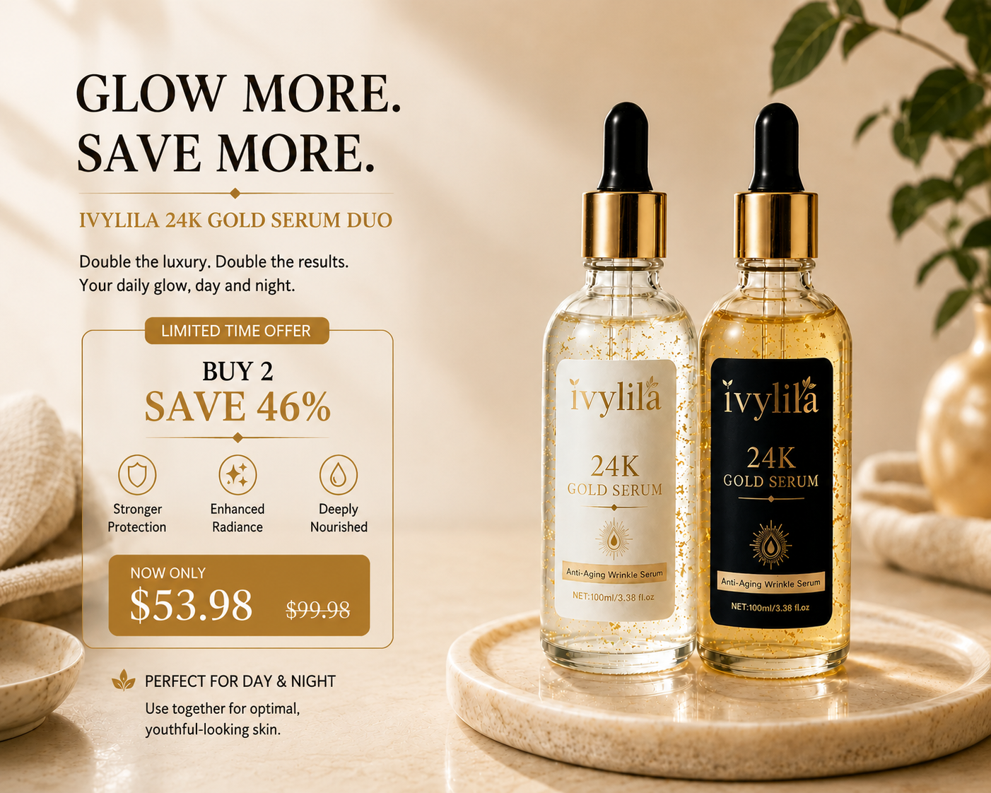 IVYLILA 24K Gold Serum Ritual