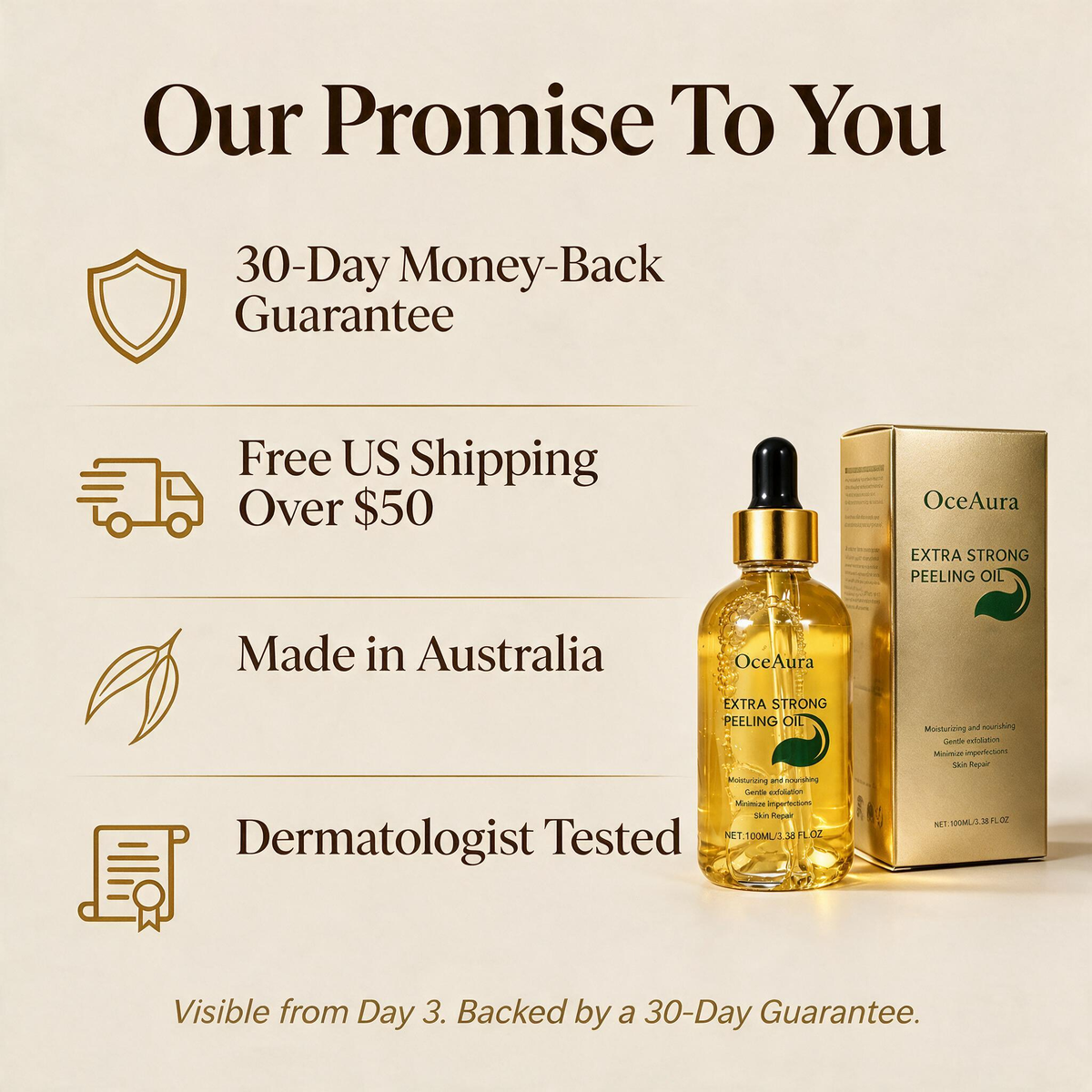 IVYLILA Yellow Peeling Oil: Gentle Body Hyperpigmentation Treatment | Fade Dark Spots Upgraded Version